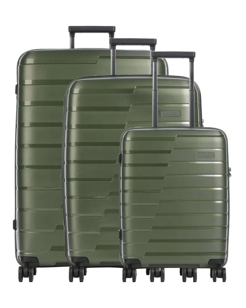 Travelite 4-Rollen Trolley Set Air Base in oliv Oliv