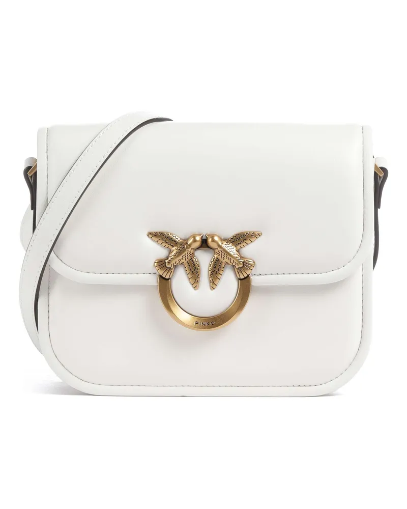 Pinko Umhängetasche Love One Mini in weiß Weiß