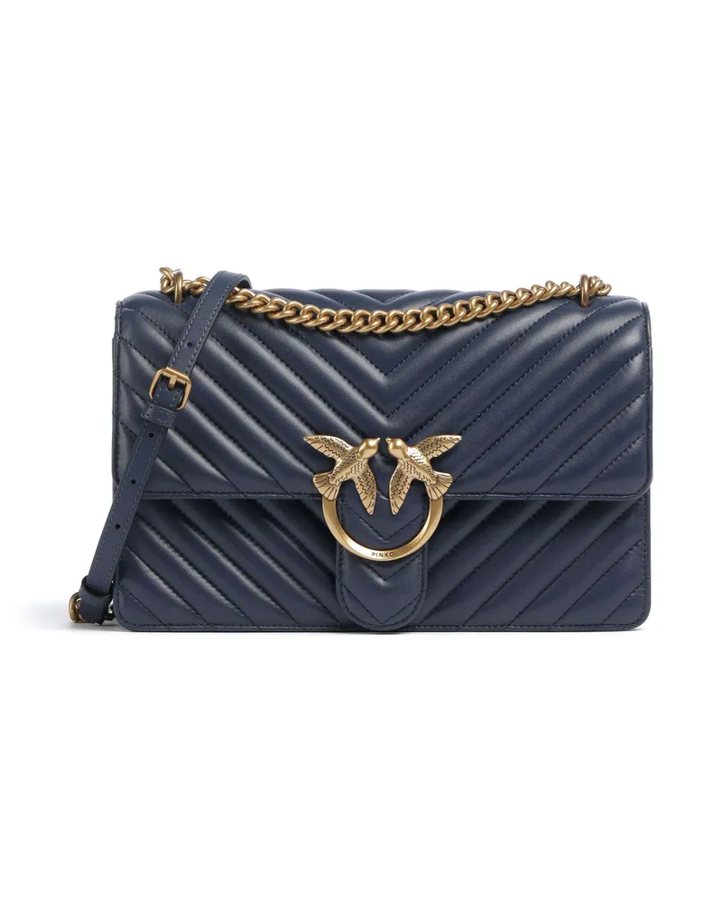 Pinko Schultertasche Love One Classic in blau Blau