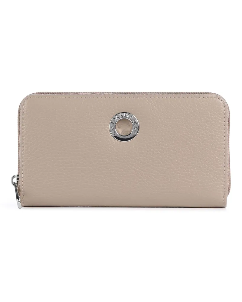 Mandarina Duck Geldbörse Mellow Leather in grau Grau