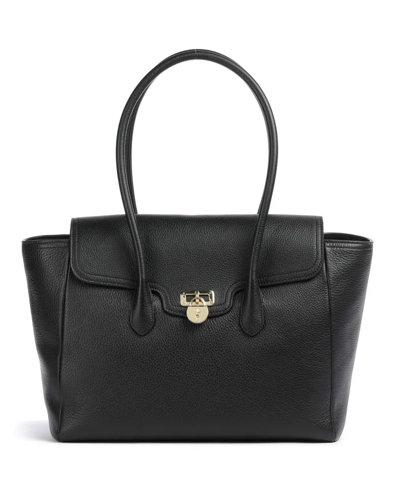 Ralph Lauren Shopper Tanner Large in schwarz Schwarz