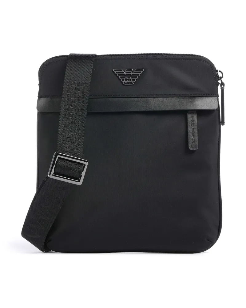 Emporio Armani Umhängetasche Recycled Nylon in schwarz Schwarz