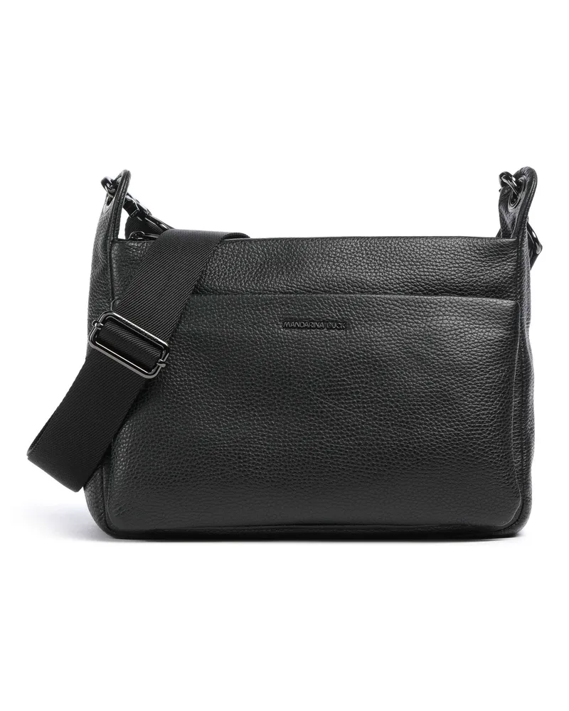Mandarina Duck Schultertasche Mellow Leather in schwarz Schwarz