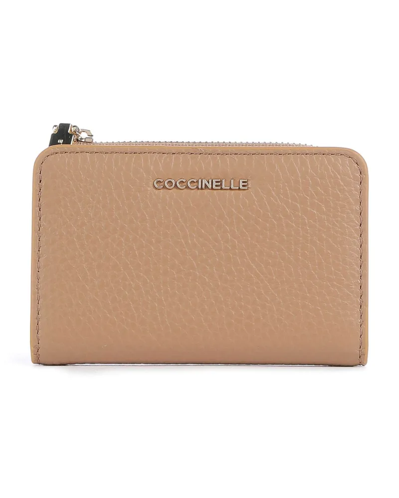 Coccinelle Geldbörse Metallic Soft in braun Braun