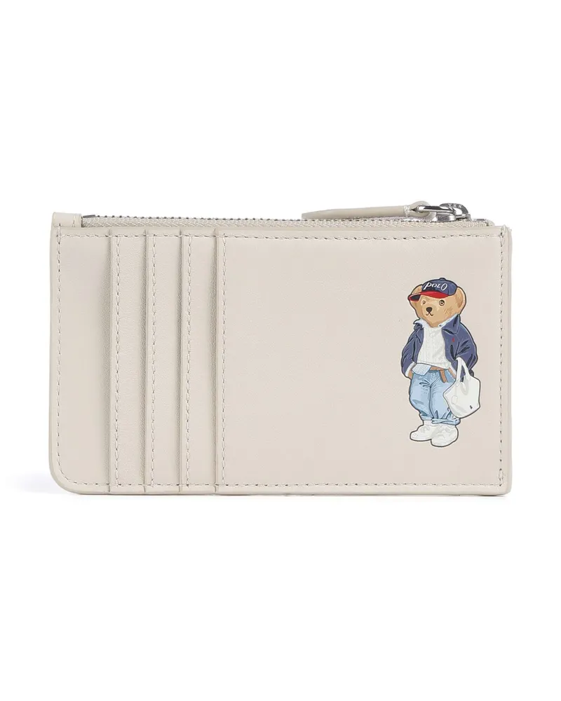 Ralph Lauren Kreditkartenetui Bear Spring in elfenbein Beige