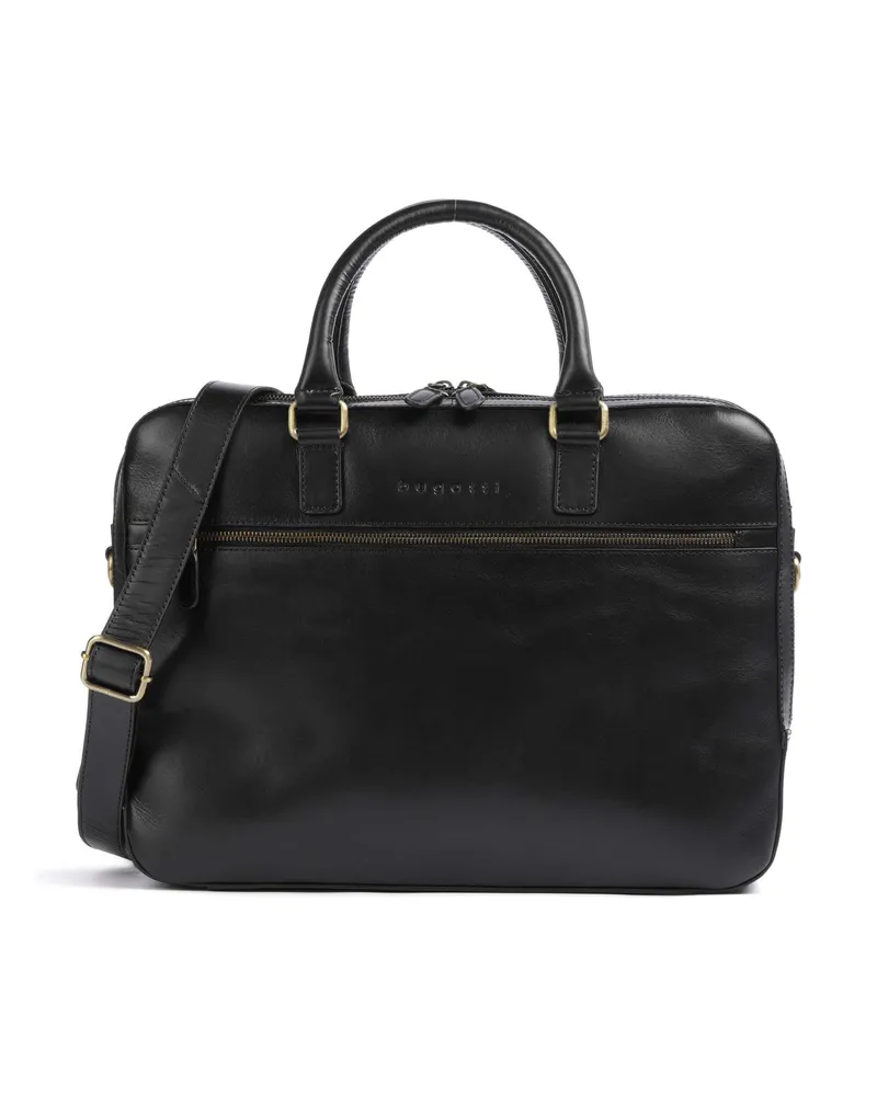 Bugatti Aktentasche Remo in schwarz Schwarz
