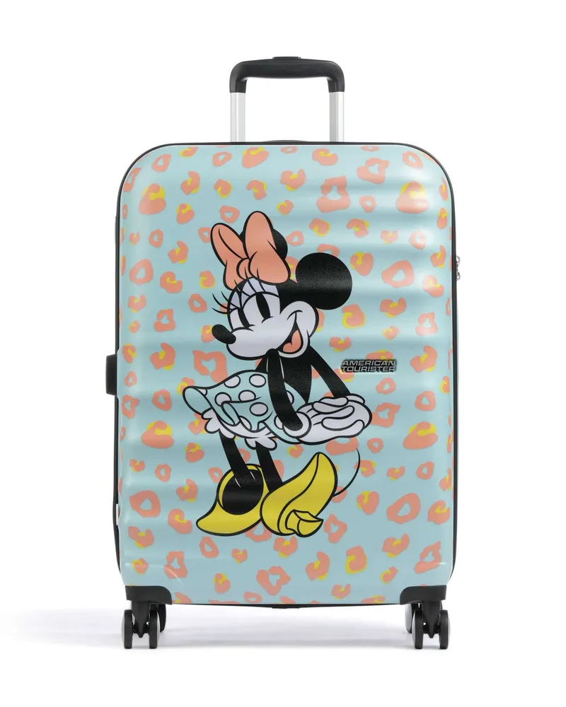 American Tourister 4-Rollen Trolley Wavebreaker Disney in blau Blau