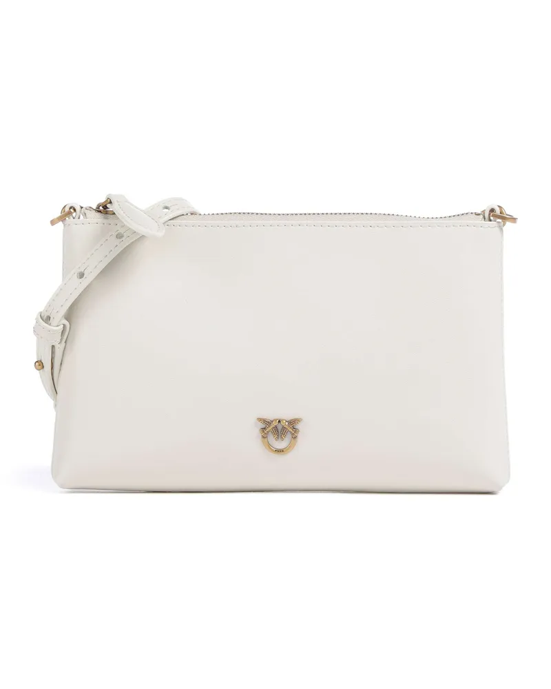 Pinko Umhängetasche Flat Mini in elfenbein Beige