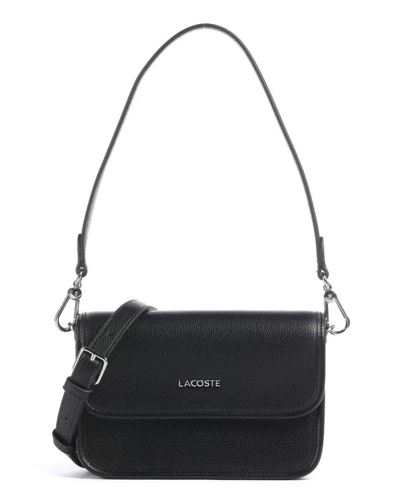 Lacoste Schultertasche Elegance in schwarz Schwarz