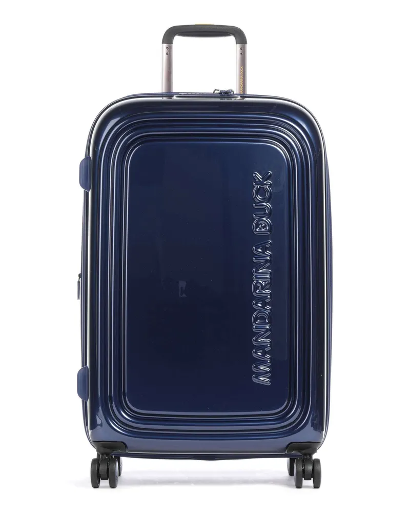 Mandarina Duck 4-Rollen Trolley Logoduck+ Metal in blau Blau