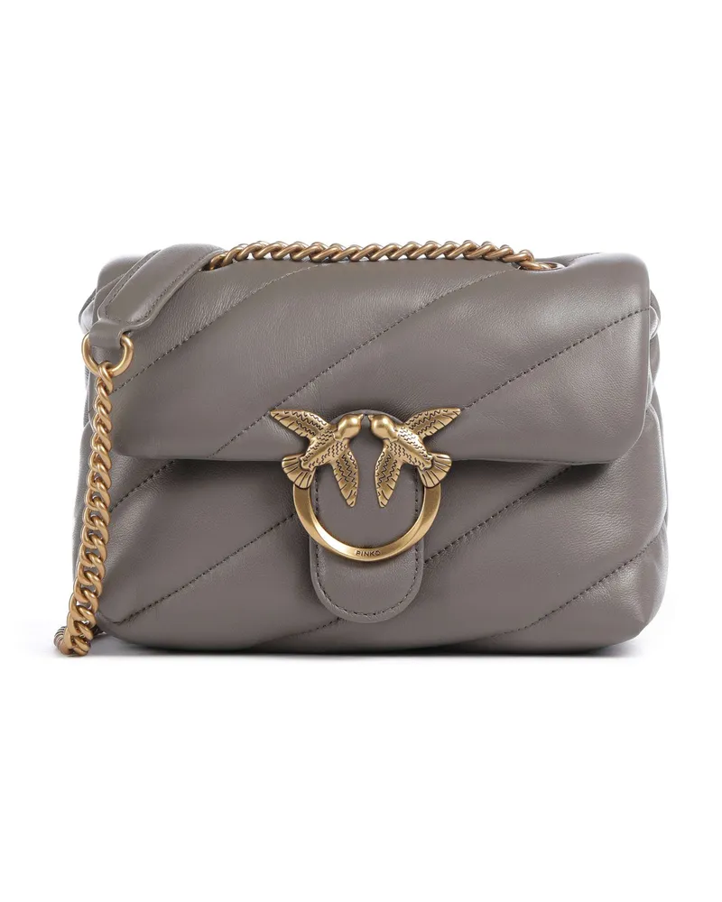 Pinko Schultertasche Love Puff Mini in grau Grau