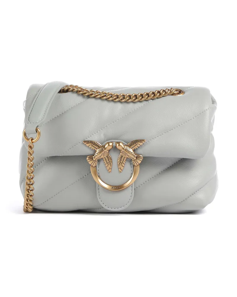 Pinko Schultertasche Love Puff Mini in grau Grau