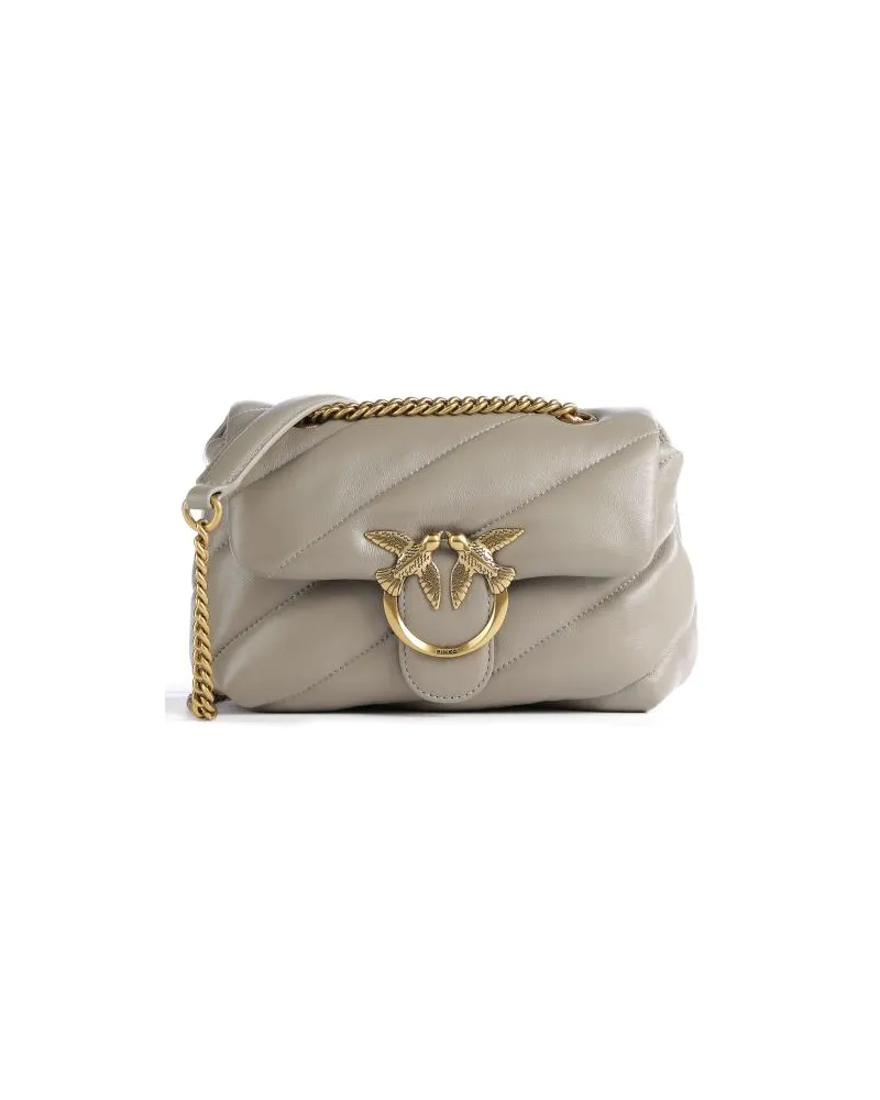 Pinko Love Puff Mini Schultertasche taupe Grau