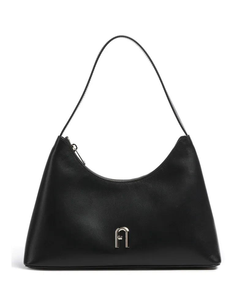 Furla Schultertasche Diamante S in schwarz Schwarz