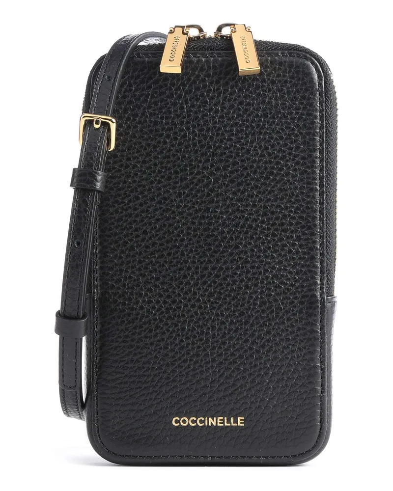 Coccinelle Handytasche Flor in schwarz Schwarz