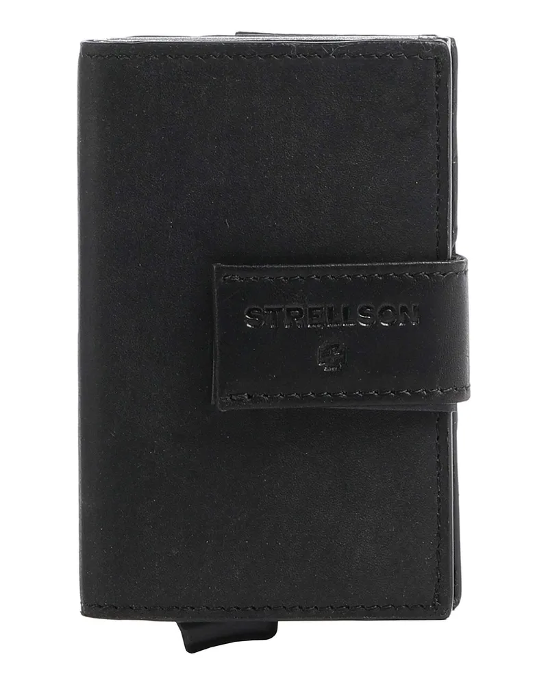 Strellson Kreditkartenetui Brick Lane C-Three RFID in schwarz Schwarz