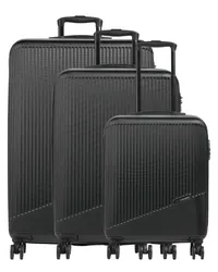 Travelite Bali 4-Rollen Trolley Set anthrazit Schwarz