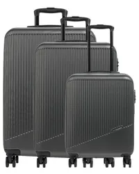 Travelite Bali 4-Rollen Trolley Set anthrazit Schwarz