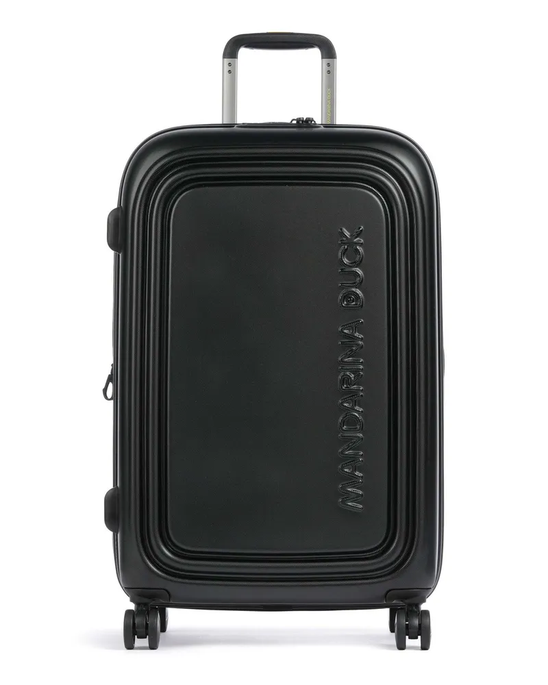 Mandarina Duck 4-Rollen Trolley Logoduck+ in schwarz Schwarz