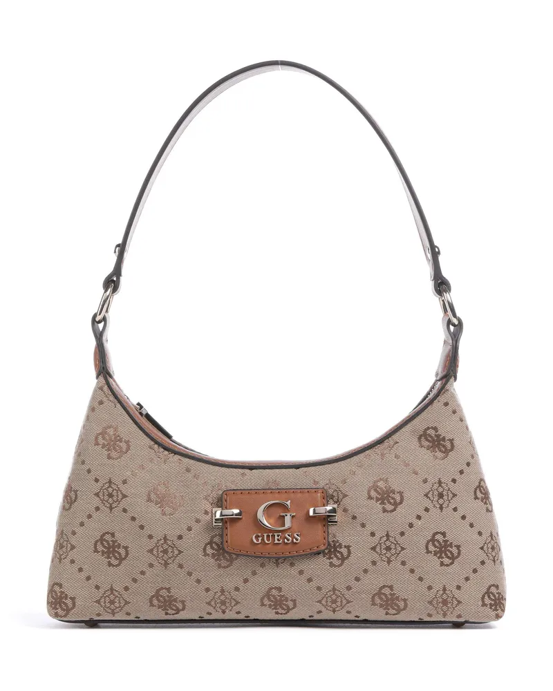 Guess Schultertasche Neda 4G Peony Logo in braun Braun