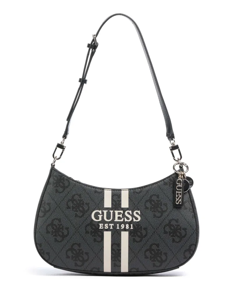 Guess Schultertasche Noelle 4G Logo in grau Grau