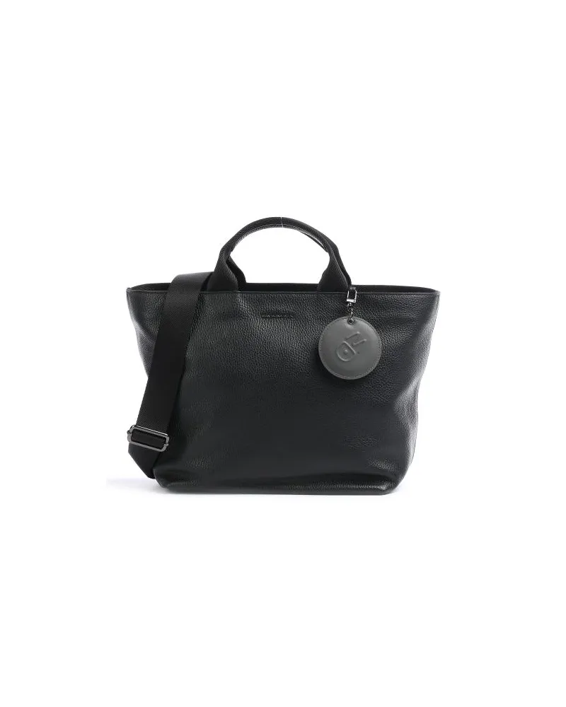 Mandarina Duck Mellow Leather Shopper schwarz Schwarz