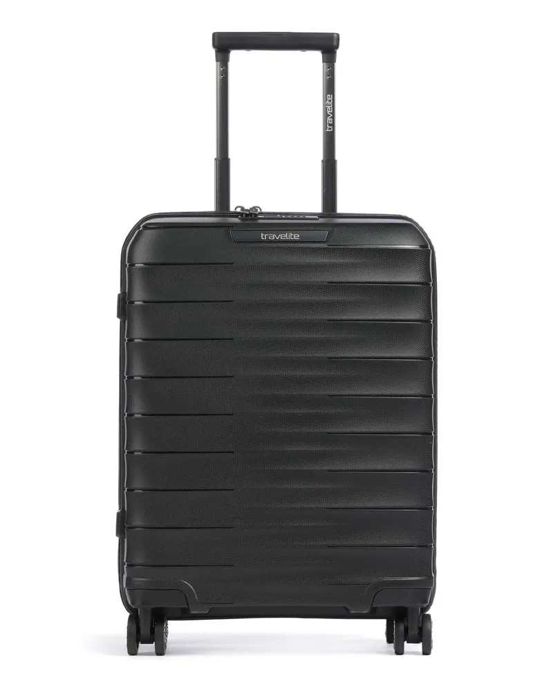 Travelite 4-Rollen Trolley Mooby in schwarz Schwarz