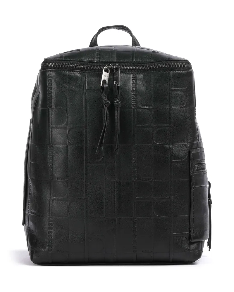 Liebeskind Rucksack Hera Monogram Sheep Natural M in schwarz Schwarz
