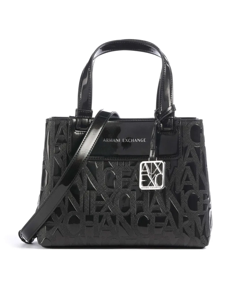 Armani Exchange Handtasche Liz Patent S in schwarz Schwarz