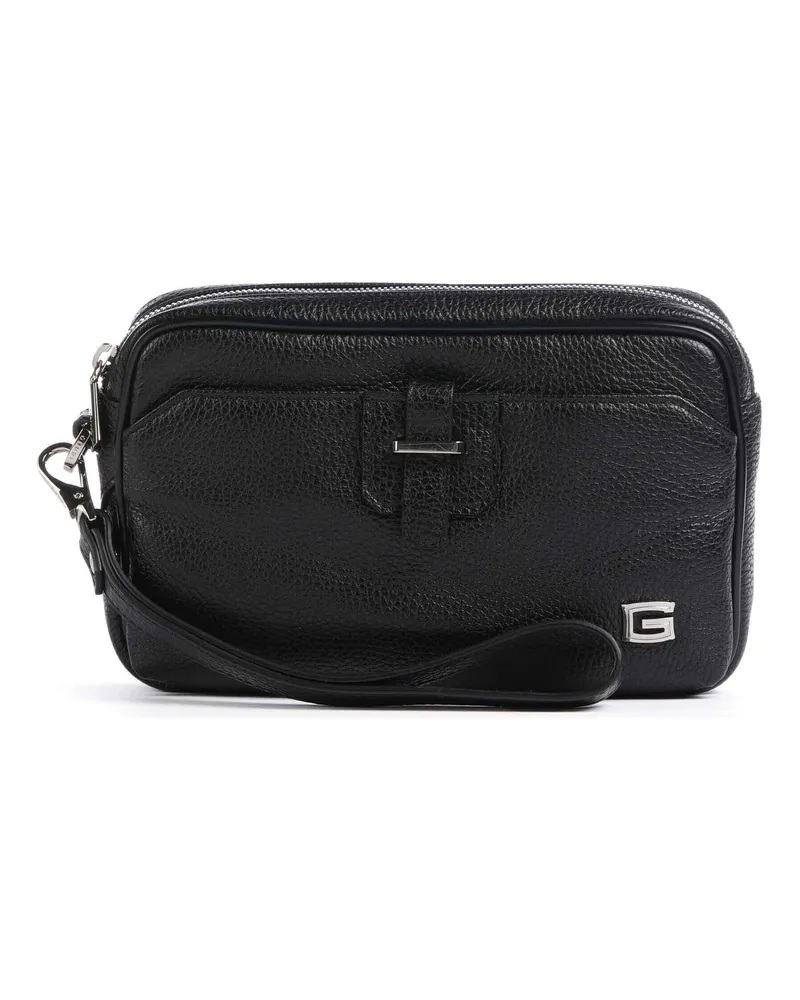 Giudi Handgelenktasche in schwarz Schwarz