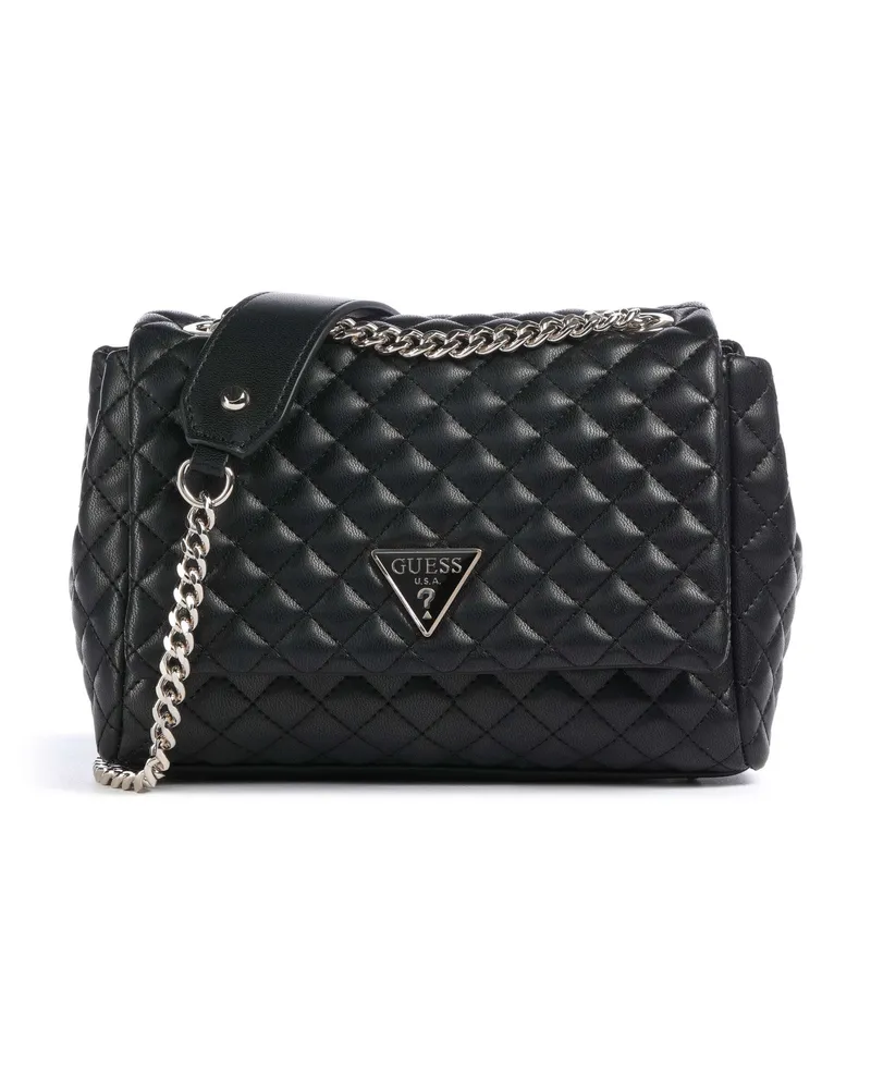 Guess Schultertasche Rianee Eco in schwarz Schwarz