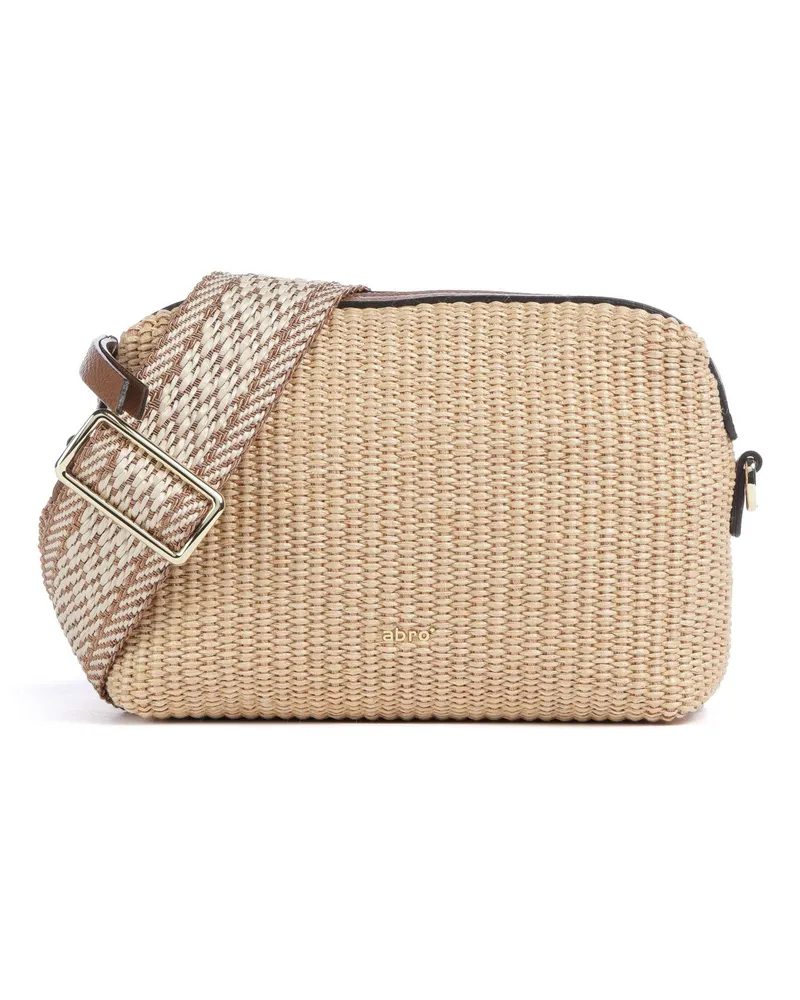 Abro Umhängetasche Raffia Kaia in beige Beige