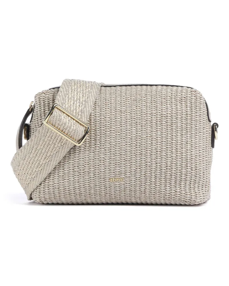Abro Umhängetasche Raffia Kaia in beige Beige