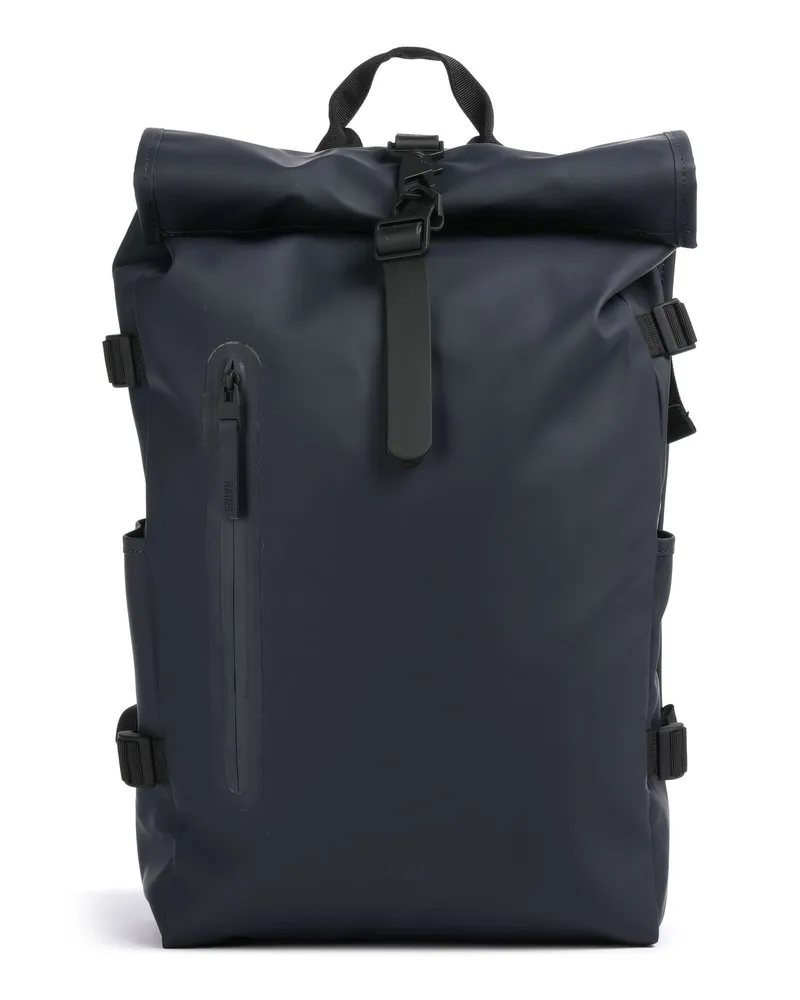 RAINS Rolltop Rucksack Large in blau Blau