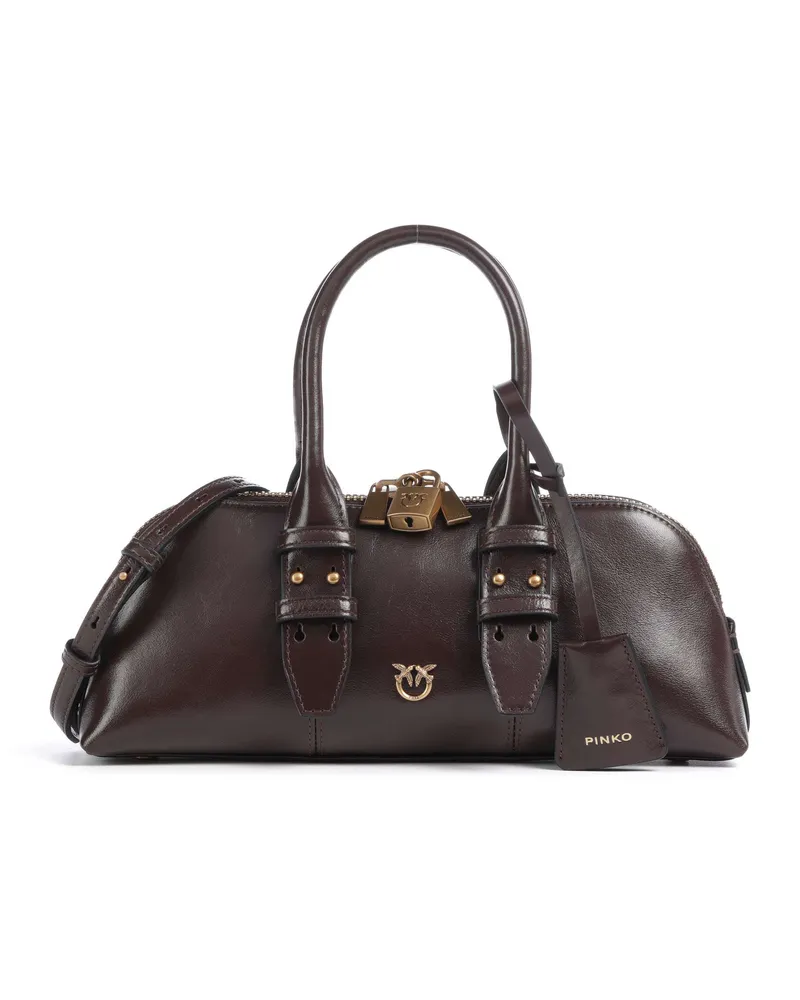 Pinko Handtasche Bowling Baguette in braun Braun