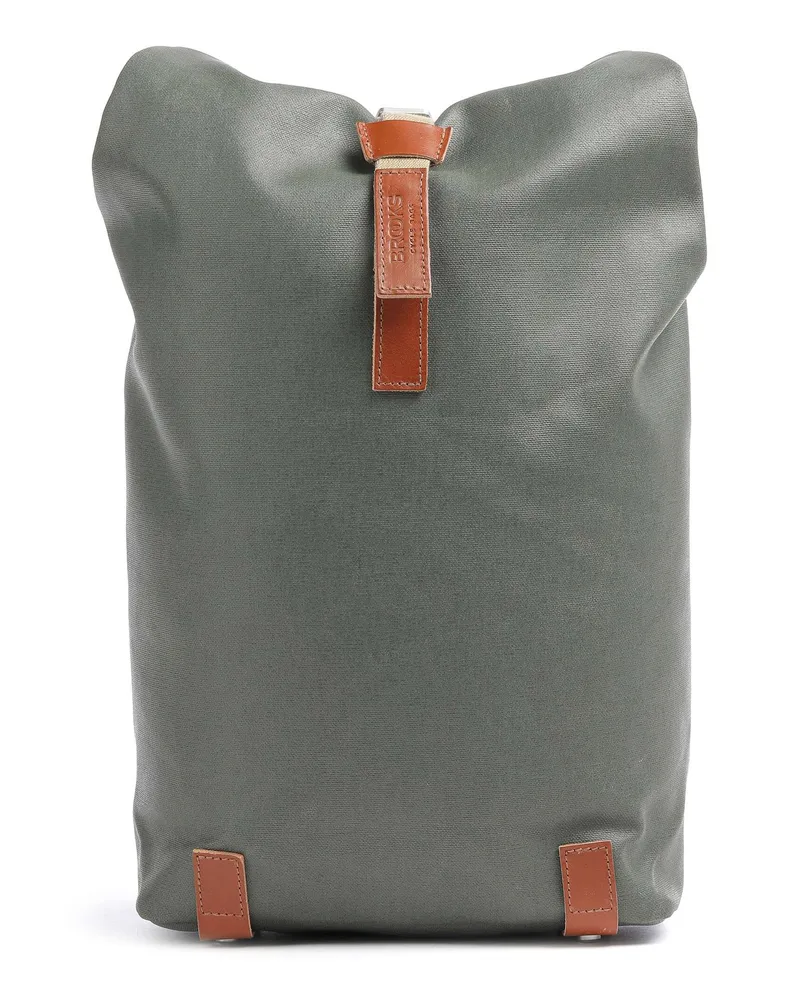 Brooks England Rolltop Rucksack Pickwick Cotton Canvas Small in grau Grau
