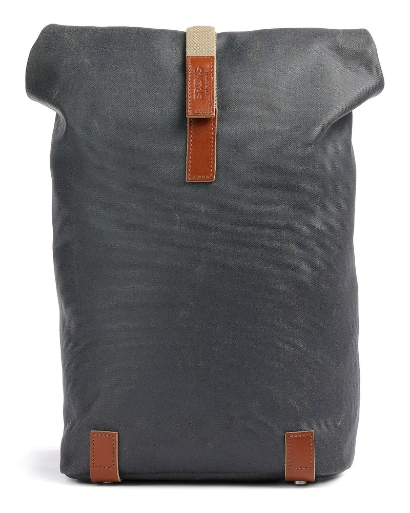 Brooks England Rolltop Rucksack Pickwick Cotton Canvas Small in grau Grau