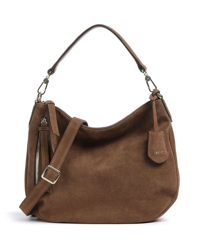 Abro Beuteltasche Suede Juna Small in braun Braun