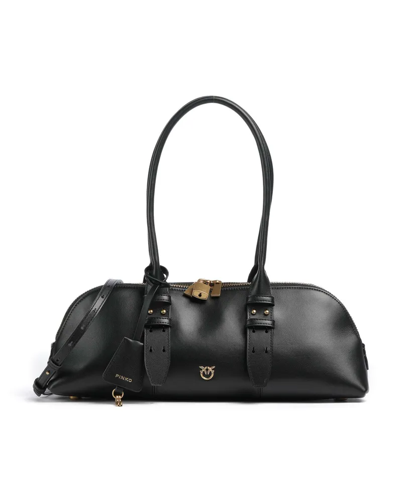 Pinko Handtasche Bowling Horizontal Big in schwarz Schwarz