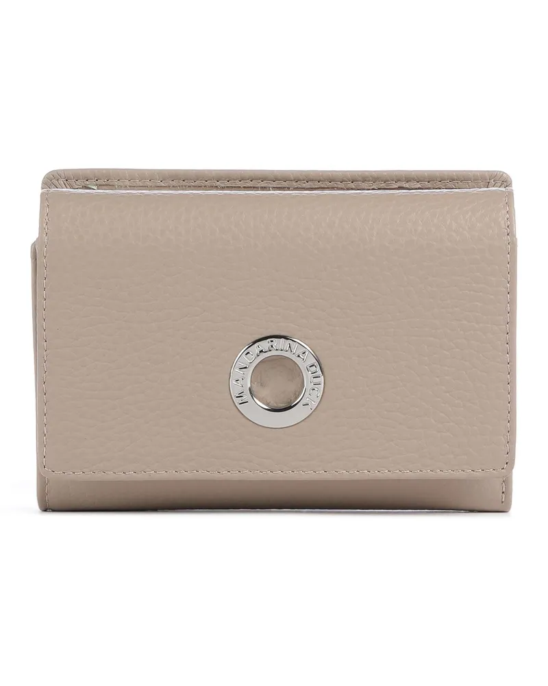 Mandarina Duck Geldbörse Mellow Leather in grau Grau