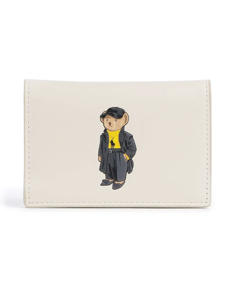 Ralph Lauren Kreditkartenetui Bear Holiday in elfenbein Beige