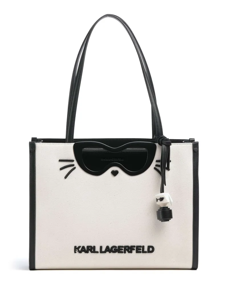 Karl Lagerfeld Shopper K/Ikon Choupette in elfenbein Beige