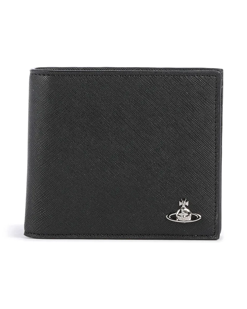 Vivienne Westwood Kreditkartenetui Saffiano Plain in schwarz Schwarz