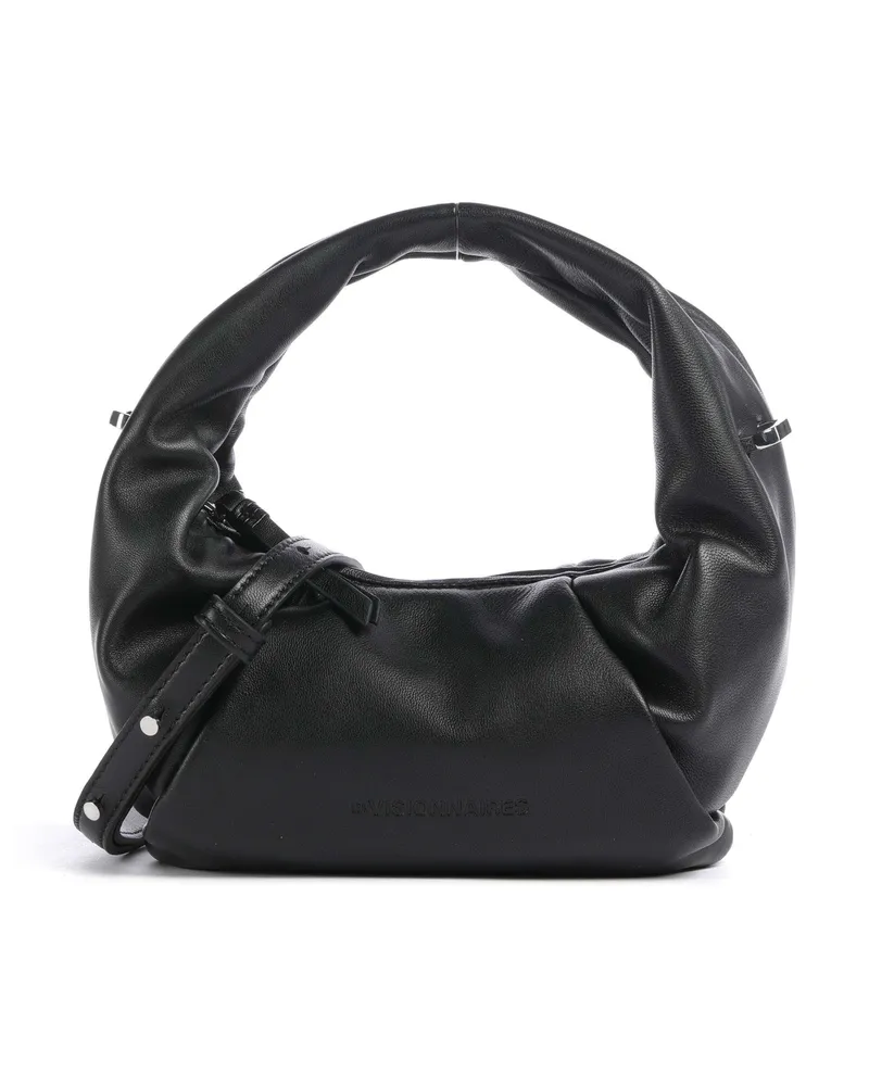 LES VISIONNAIRES Umhängetasche Greta Essential Silky Mini in schwarz Schwarz