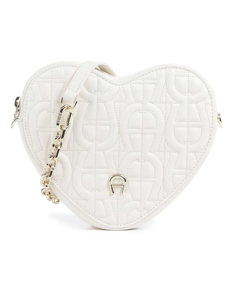 Aigner Umhängetasche Herztasche Fashion in weiß Weiß