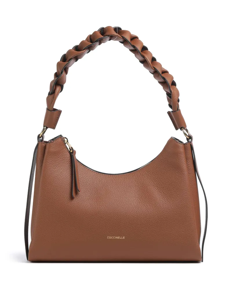 Coccinelle Schultertasche Boheme Grana Double in braun Braun