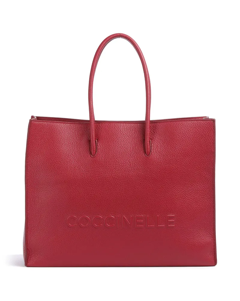 Coccinelle Shopper Myrtha Maxi Logo in rot Rot