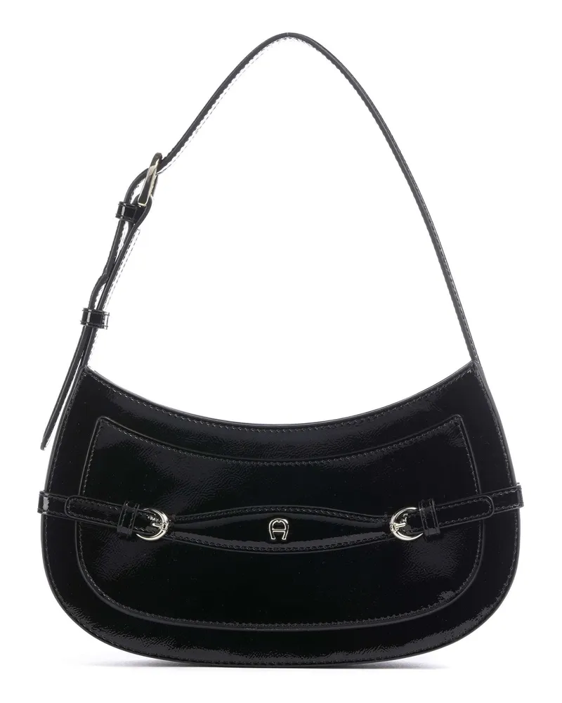 Aigner Schultertasche Cavallo XS in schwarz Schwarz