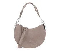Schultertasche Sunup Suede in grau