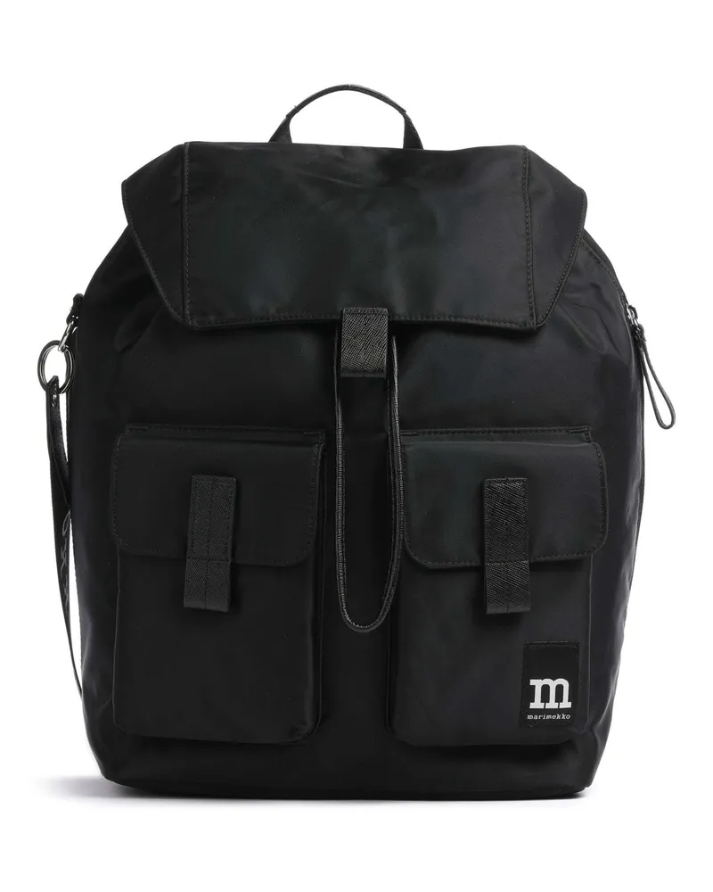 Marimekko Rucksack Solid Everything L in schwarz Schwarz